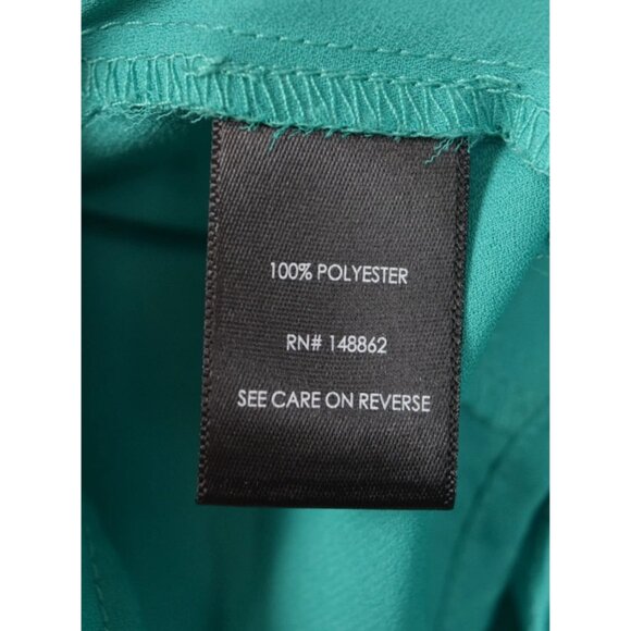 TORRID HARPER TEAL GEORGETTE PULLOVER 3/4 SLEEVE BLOUSE - Picture 8 of 8